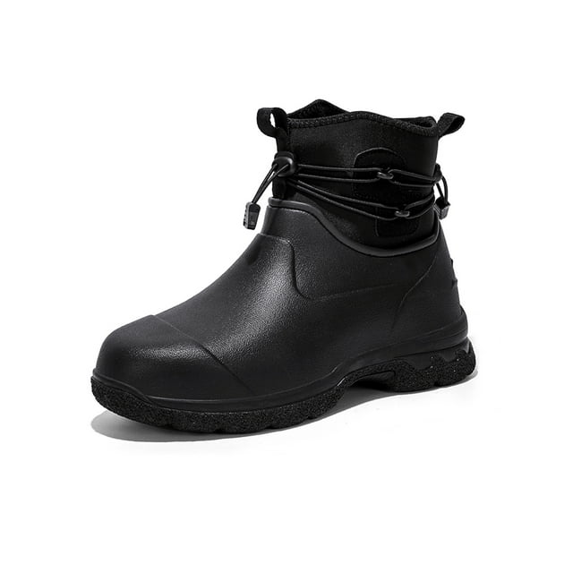 Frontwalk Men's Rubber Boot Outdoor Garden Shoes Slip Resistant Rain