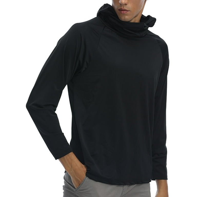 Fishing Shirts for Men Long Sleeve - Sun Protection SPF 50+ UV Tshirt  Hoodies 