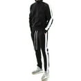 thumbnail image 1 of Frontwalk Mens 2 Pieces Tracksuit Sweatsuit Set Casual Zipper Sweatshirts+Pant Outfits Long Sleeve Running Jogging Suit Black XL, 1 of 2