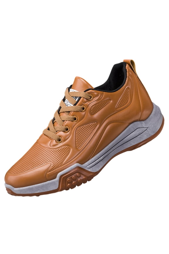 Mens Athletic Shoe Winter Warm Sneakers Plush Lined Casual Walking Shoes Travel Comfortable Running Sneaker Men Lace Up Trainers Brown 8