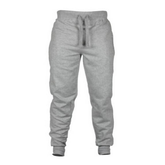 Frontwalk Mens Athletic Sweatpants Solid Color Casual Joggers Drawstring Elastic Waist Sports Fitness Track Trousers with Pockets