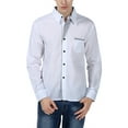 thumbnail image 1 of Frontwalk Mens Casual Long Sleeve Tee Pocket Regular Fit Tops Men Lapel Neck Summer Shirts, 1 of 2