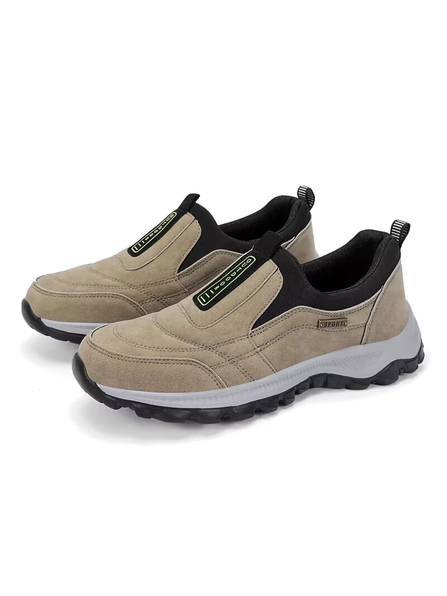 〽️Men\'s Closed Toe Loafers Khaki Sneakers Pull-On Walking Comfort Casual Shoes UIN Men main image 2