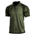 thumbnail image 1 of Frontwalk Mens Casual Short Sleeve T Shirts Buttons Split Polo Shirt Lapel Neck Summer Pullover Style-A L, 1 of 2
