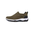 thumbnail image 1 of Frontwalk Mens Hiking Shoes Flat Flats Breathable Running Shoe Sports Lightweight Loafers Men Slip On Sneakers Green 10, 1 of 9