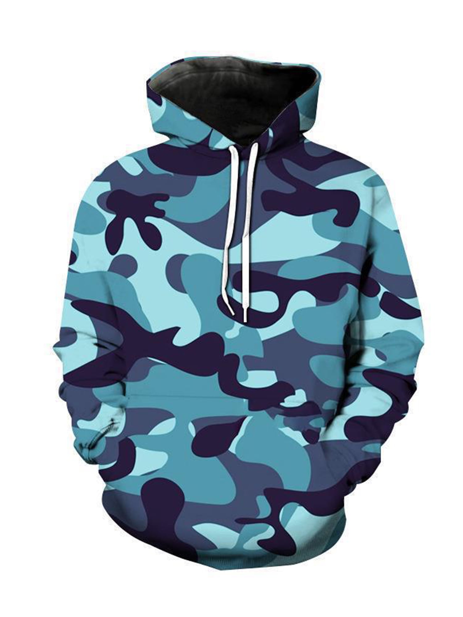 Camouflage Print Plus Pullover Sweatshirt main image 1