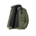 thumbnail image 1 of Frontwalk Mens Outwear Long Sleeve Winter Warm Jacket Coat Men Casual Overcoats 2122 Green 3XL, 1 of 2