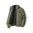 thumbnail image 1 of Frontwalk Mens Outwear Long Sleeve Winter Warm Jacket Coat Men Casual Overcoats Military Green 3XL, 1 of 8