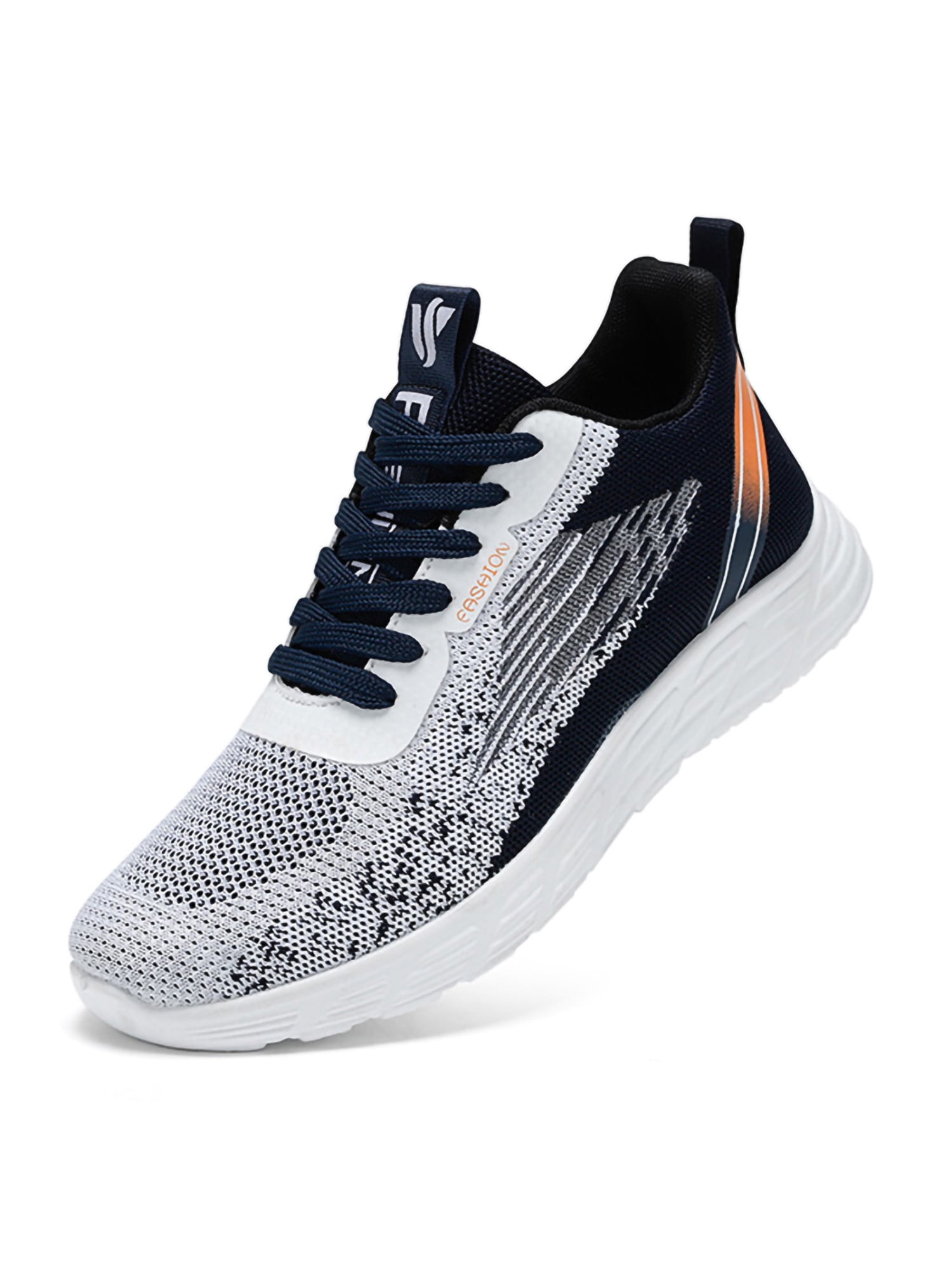 SIMANLAN Running Shoes For Mens Athletic Shoes Walking Hiking Sneakers Lace Up Men Tennis Shoes Fashion Trainers Mesh Black 8