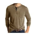 thumbnail image 1 of Frontwalk Mens Summer Henley Shirts Short Sleeve Crew Neck Casual T-Shirts Tops Basic Solid Color Pullover with Pocket, 1 of 3