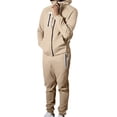 thumbnail image 1 of Frontwalk Mens Sweatsuit Tracksuit 2 Piece Set Jogging Outfit Hoodie Sports Sweatsuit Sets Khaki XL, 1 of 3