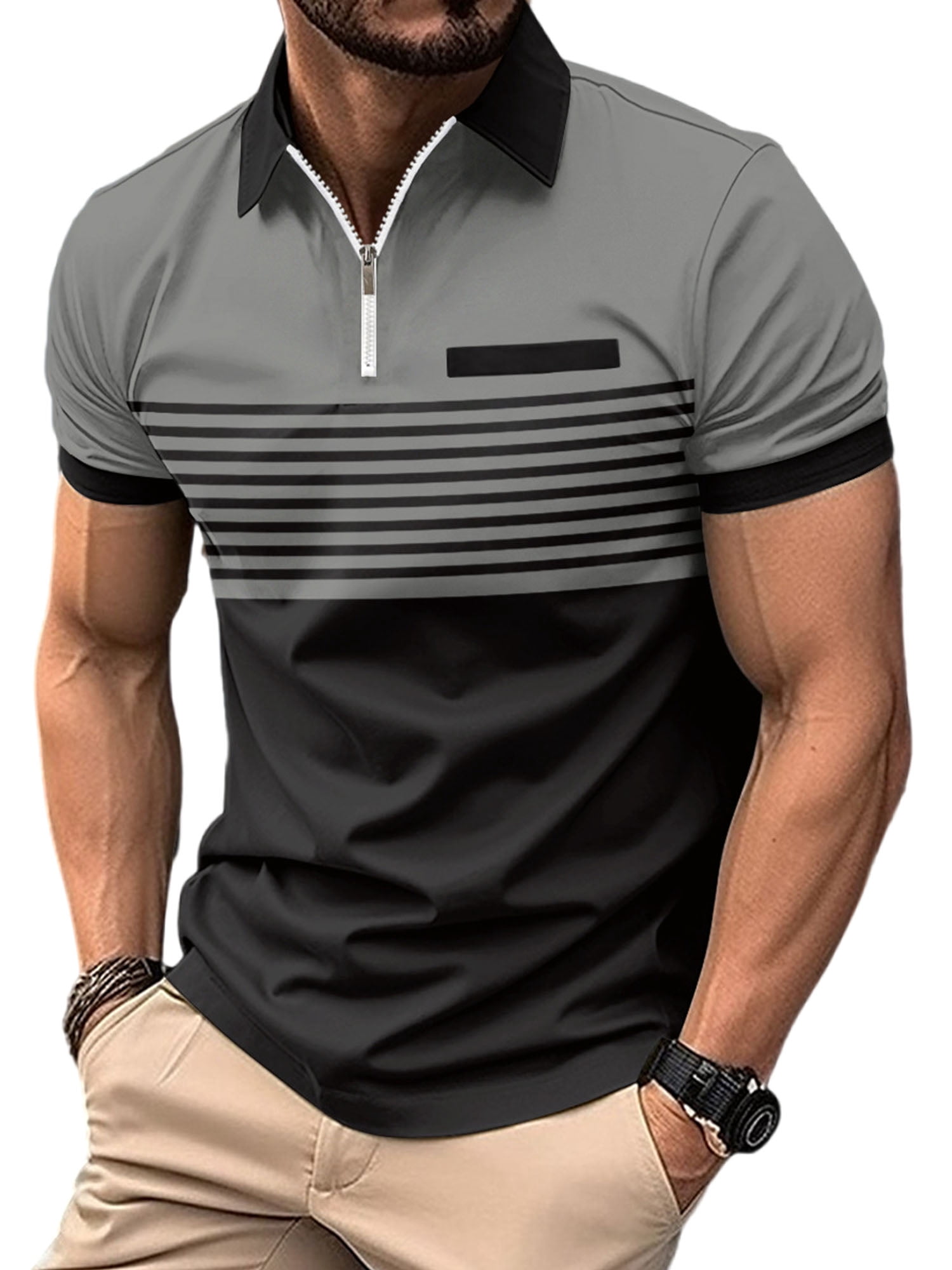 Women's Short Sleeve Printed Tunic Top – Comfy Casual Tee For Summer, Vacation, And Everyday Wear-400033