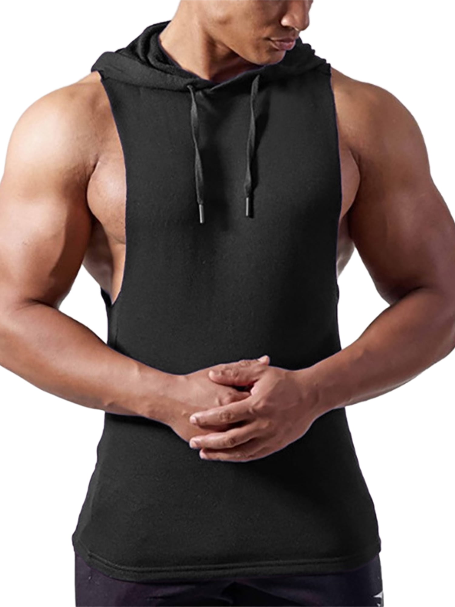 Gym top tank hoodie