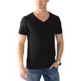 thumbnail image 1 of Frontwalk Night Shirt for Men Loose Comfy Sleepwear Basic V Neck Top Solid Color Short Sleeve Loungewear Tshirts, 1 of 4