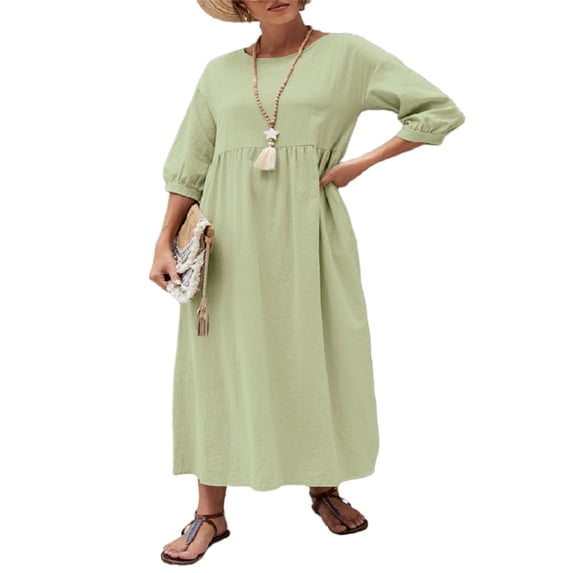 Frontwalk Nightdress for Womens Casual Loose Nightgown Summer Lounge Long Tshirt Dress Sleepwear Pajama Dress
