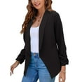 thumbnail image 1 of Frontwalk Oversized Casual Blazers For Women Long Sleeves Open Front Basic Lightweight Solid Blazer Jacket For Work Casual Wear Size S-5XL, 1 of 4