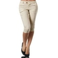 thumbnail image 1 of Frontwalk Plus Size Capris For Women Mid-Rise Skinny Crop Legging Petite Capris Slim Fit Pants For Loungewear, 1 of 2