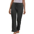 thumbnail image 1 of Frontwalk Ladies Stretch Solid Color Sweatpants Elastic Waist Long Jogger Pant Straight Leg Workout Bottoms Black M, 1 of 2