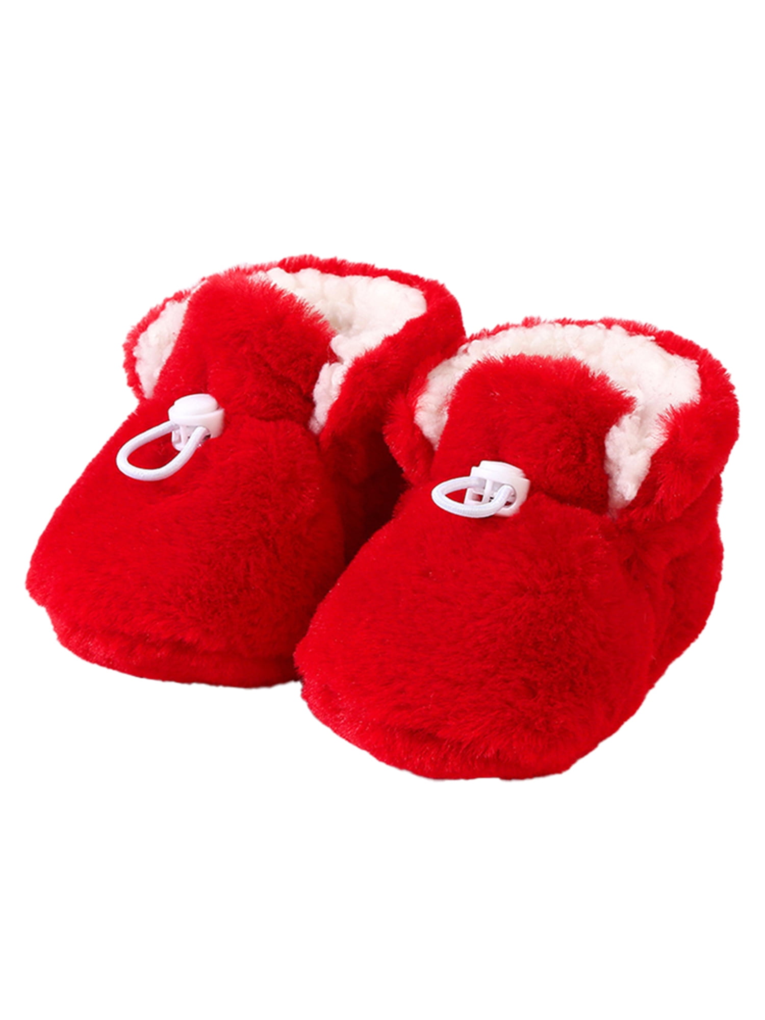 Frontwalk Toddler Slipper Booties Soft Sole Sock Slippers Plush Fleece