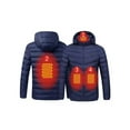 thumbnail image 1 of Frontwalk Unisex Heated Coats Soft Shell Heating Jackets USB Hooded Jacket Men Waterproof Coat Electric Outwear Blue(4 Heated Zone) 3XL, 1 of 2