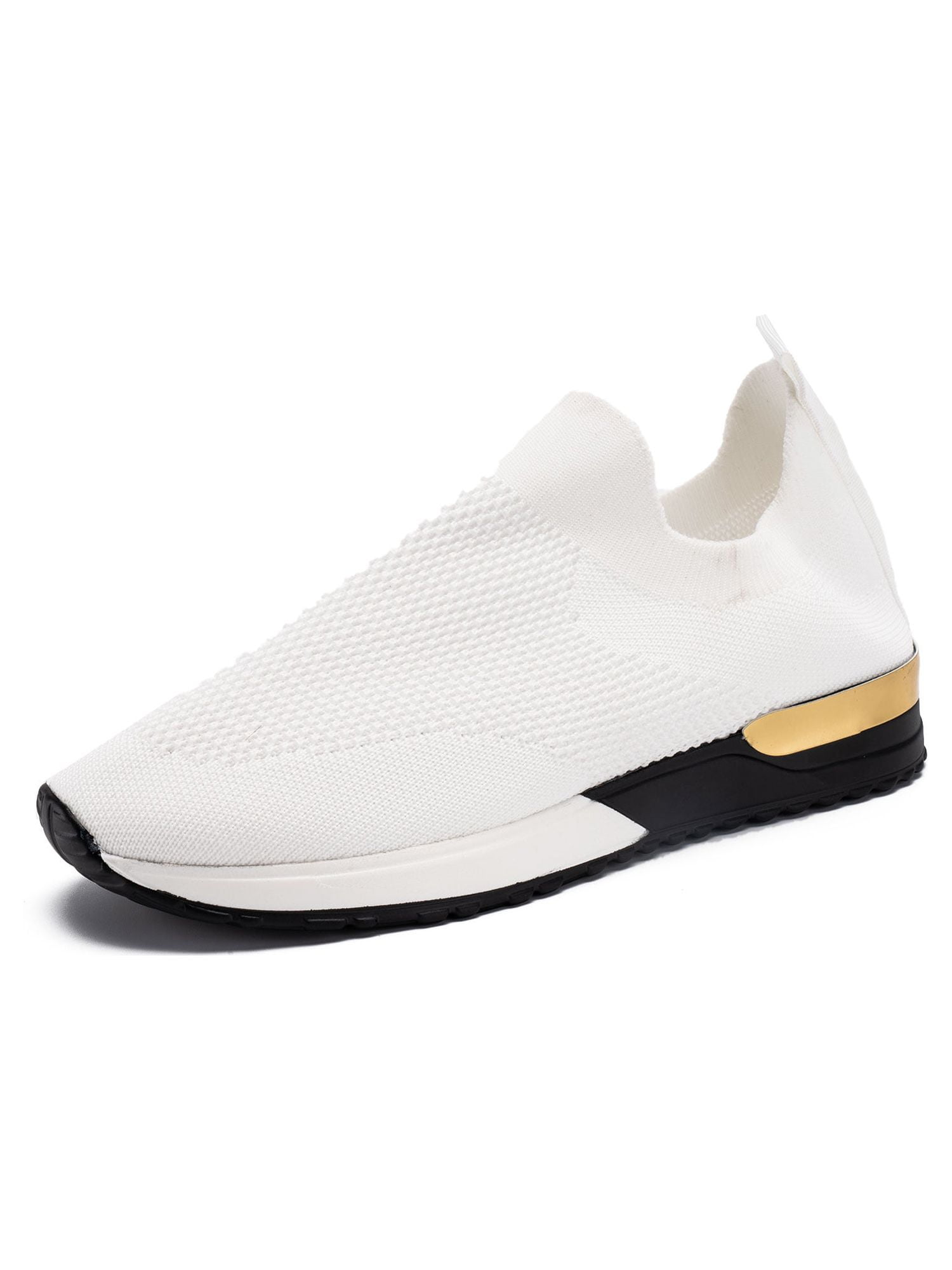 Frontwalk WOMENS SLIP ON SOCK WEDGE SNEAKERS JOGGING PUMPS SHOES TRAINERS White Size 10 Walmart