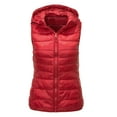 thumbnail image 1 of Frontwalk Winter Sleeveless Vest for Women Warm Full Zip Up Hooded Jacket Coat Outwear Plus Size Hoodies with Pocket, 1 of 3