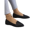 thumbnail image 1 of Frontwalk Women Ballet Flat Comfort Flats Pointed Toe Casual Shoes Driving Lightweight Dress Shoe Ladies Slip On Black 9.5, 1 of 8