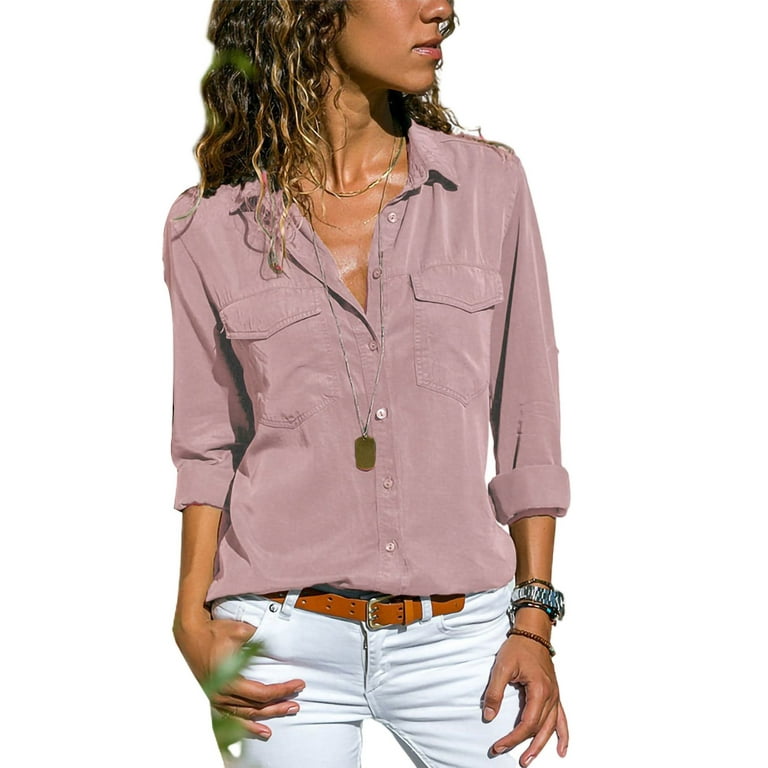 Solid color womens shirts new arrivals