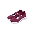 thumbnail image 1 of Frontwalk Women Casual Shoes Knit Upper Mary Jane Flats Slip On Sneakers Yoga Lightweight Womens Purple 5.5, 1 of 9