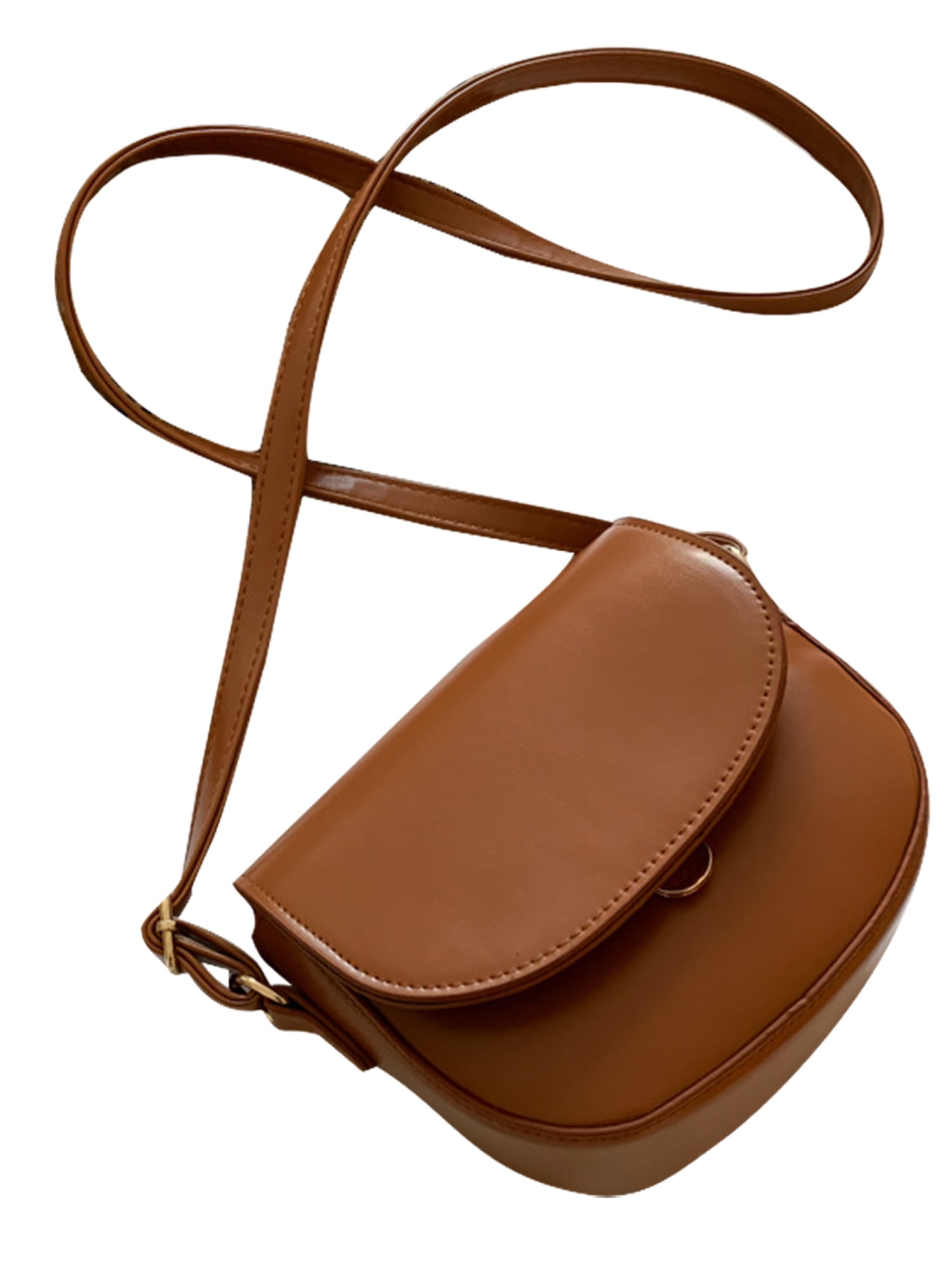 Wento 1pcs 43''-49'' Dark Brown PU Leather Straps Adjustable Bag Strap,Soft  Faux Leather Shoulder Straps,Replacement Cross Body Purse Straps,Handbag