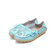 thumbnail image 1 of Frontwalk Women Flats Round Toe Boat Shoes Hollow Out Loafers Walking Casual Moccasins Womens Slip On Moon Color 4, 1 of 9