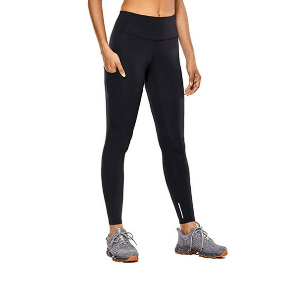 Frontwalk Women High Waist Leggings Tight Activewear Moisture Wicking Pants with Pockets for Gym Jogger Workout