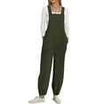 thumbnail image 1 of Frontwalk Women Loose Jumpsuit Dungarees Playsuit Straps Overalls Trousers Ladies Sleeveless Baggy Pockets Pants, 1 of 6