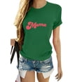 thumbnail image 1 of Frontwalk Women Mama Shirts Letter Print Tee Tops Crew Neck Mom T Shirt Ladies Loose Fit T-Shirt Short Sleeve Tunic Blouse Green XL, 1 of 2