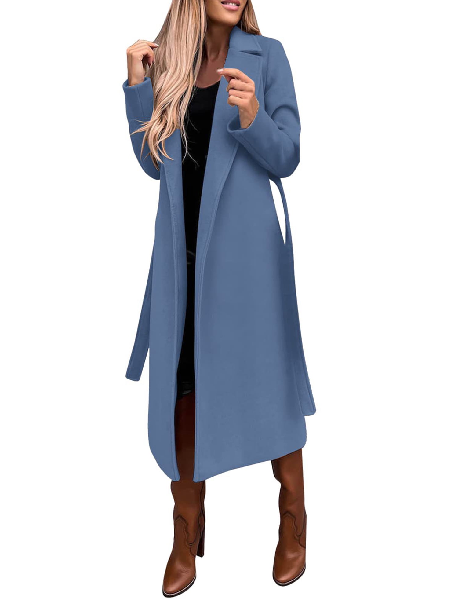 Light blue ladies coat 2025