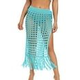 thumbnail image 1 of Frontwalk Women Sarong Crochet Beach Cover Up Summer Casual High Waist Long Skirt Swimwear, 1 of 5