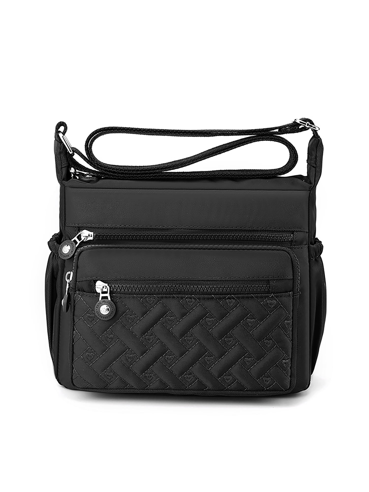 Frontwalk Women Shoulder Bags Zipper Handbag Large Capacity Nylon Crossbody Bag Multi Pockets