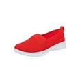 thumbnail image 1 of Frontwalk Women Sneakers Knit Upper Casual Shoe Stretch Walking Shoes Sports Breathable Trainers Ladies Slip On Flats Red 9, 1 of 7