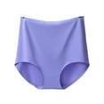 thumbnail image 1 of Frontwalk Women Soft Seamless Briefs Oversize Comfy Panties Plus Size Sleep Underwear Purple 4XL, 1 of 2