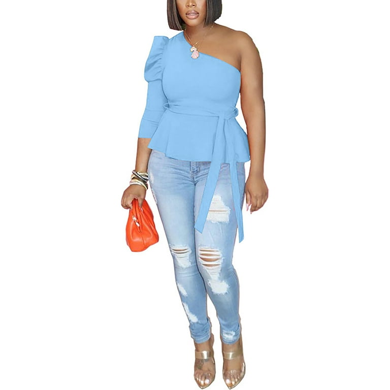 Frontwalk Women T shirt 3 4 Sleeve Summer Tops Solid Color T Shirt
