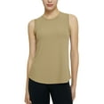 thumbnail image 1 of Frontwalk Women Tank Tops Sleeveless Vest Workout Top Ladies Racerback Tee T Shirt Apricot XL, 1 of 5