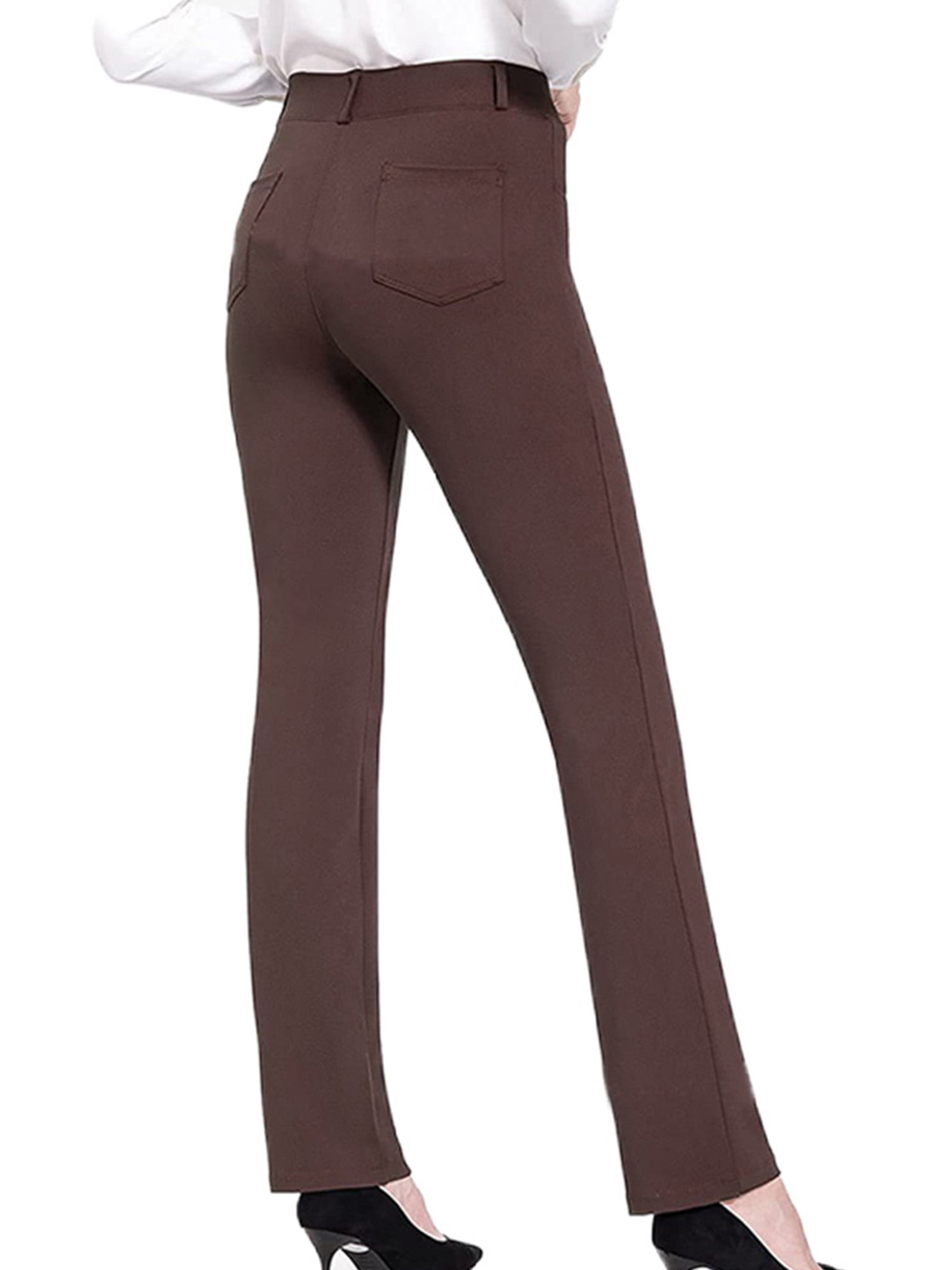 High Waist Straight Leg Pants
