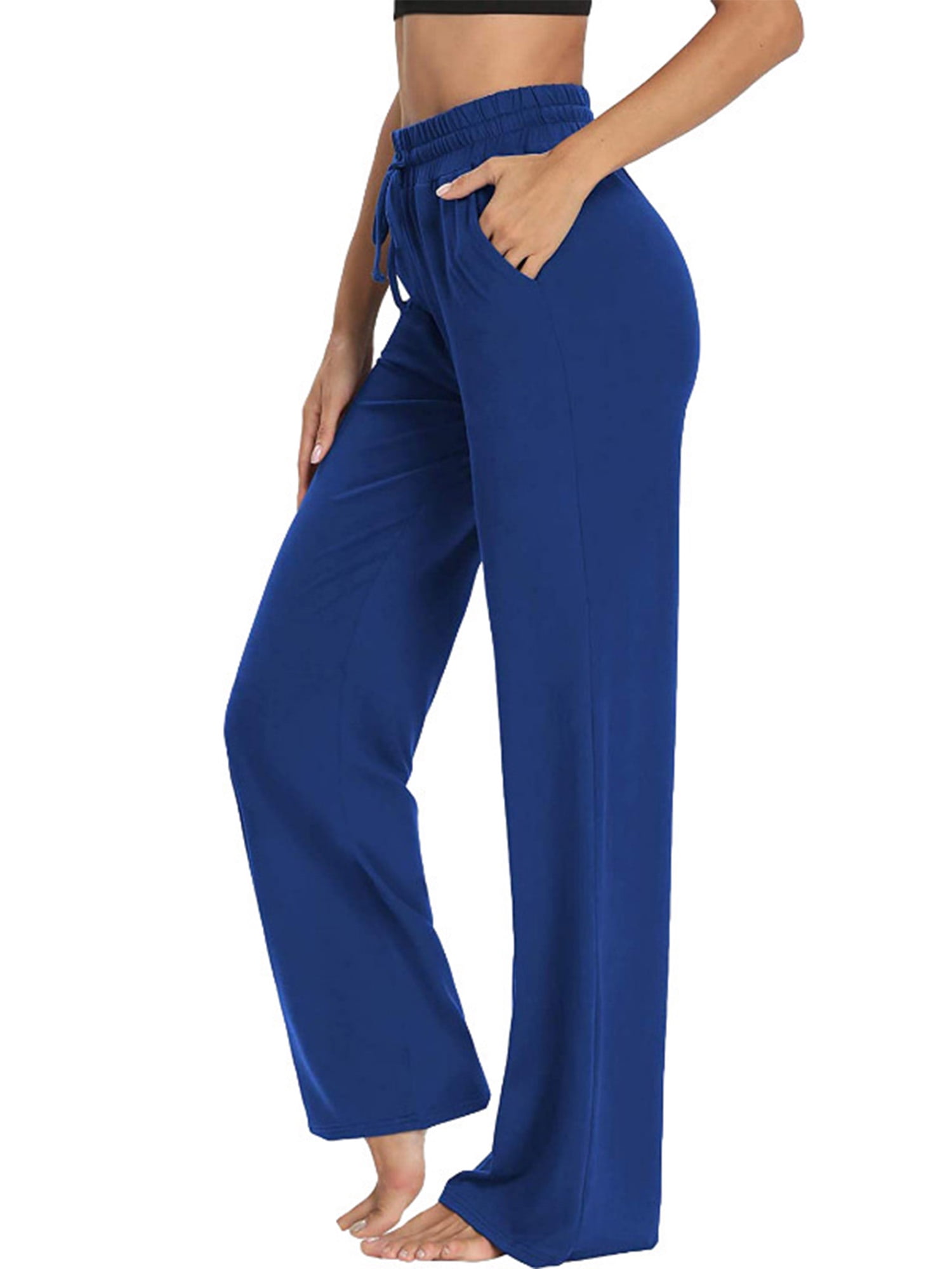 Soothfeel Wide Leg Pants for Women Yoga Work Pants with Pockets High Waist  Lounge Sweatpants Dress Pants Petite/Tall 28 30 : : Clothing