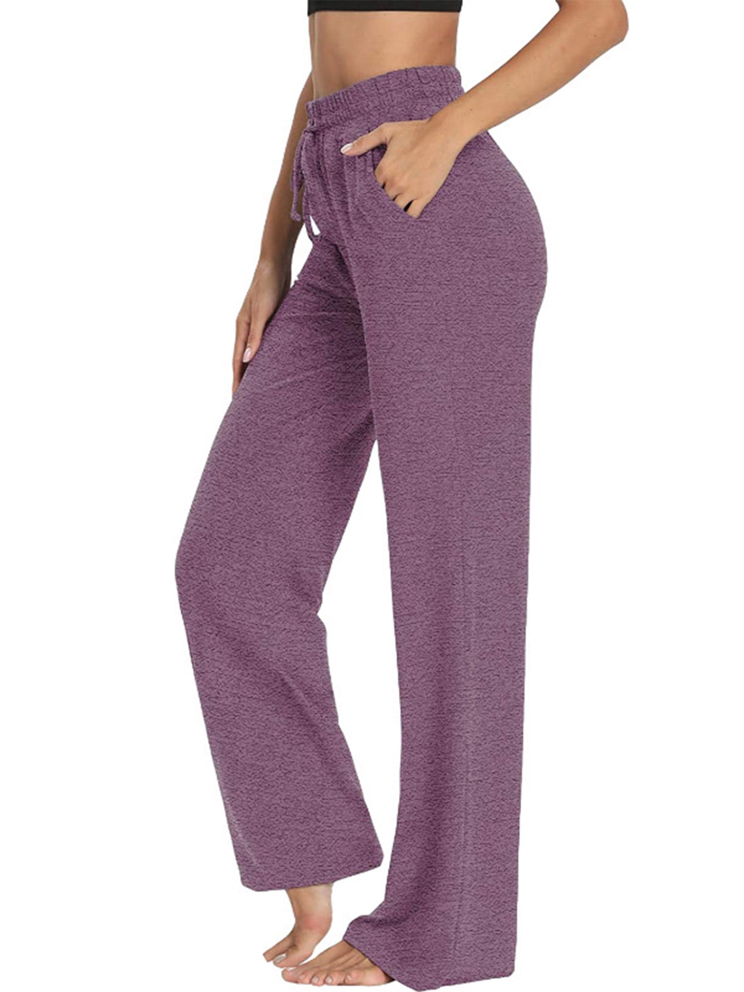  Women Sweatpants Lounge Pants 2023 Yoga Solid Color