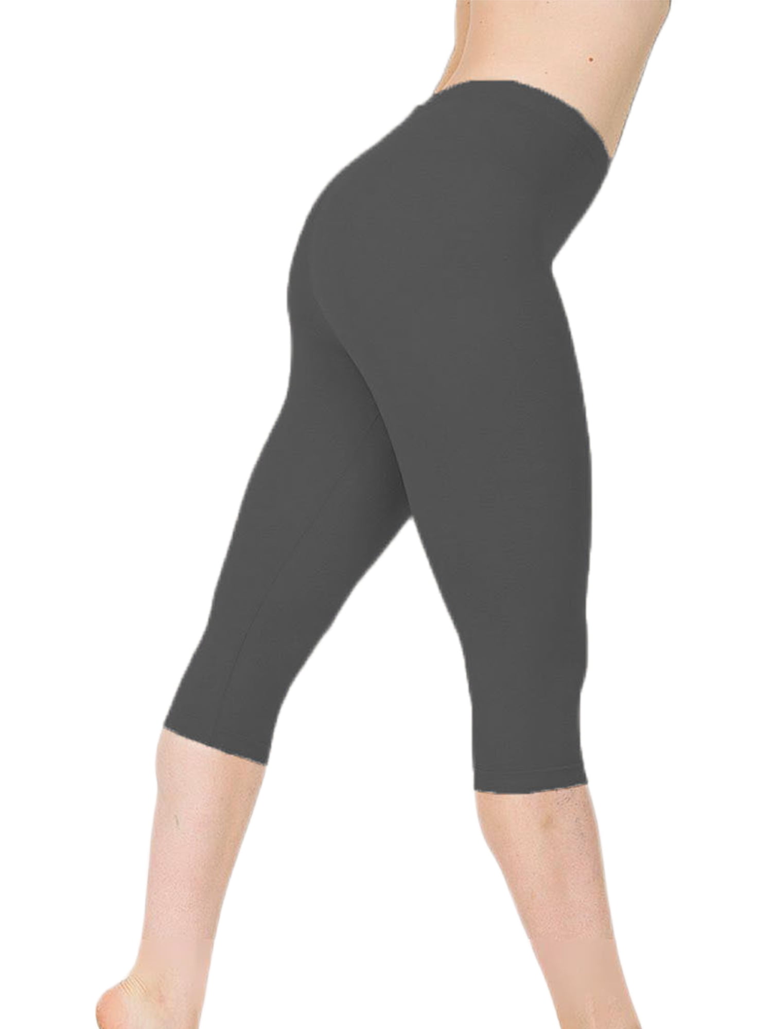 Frontwalk Women Solid Color Leggings Workout Yoga Tight Pants