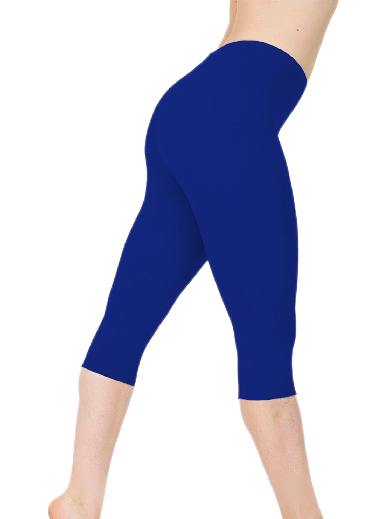 Frontwalk Womens Capri Yoga Pants Solid Crop Joggers Tights Capris High  Waist Tummy Control Pants with Pockets 