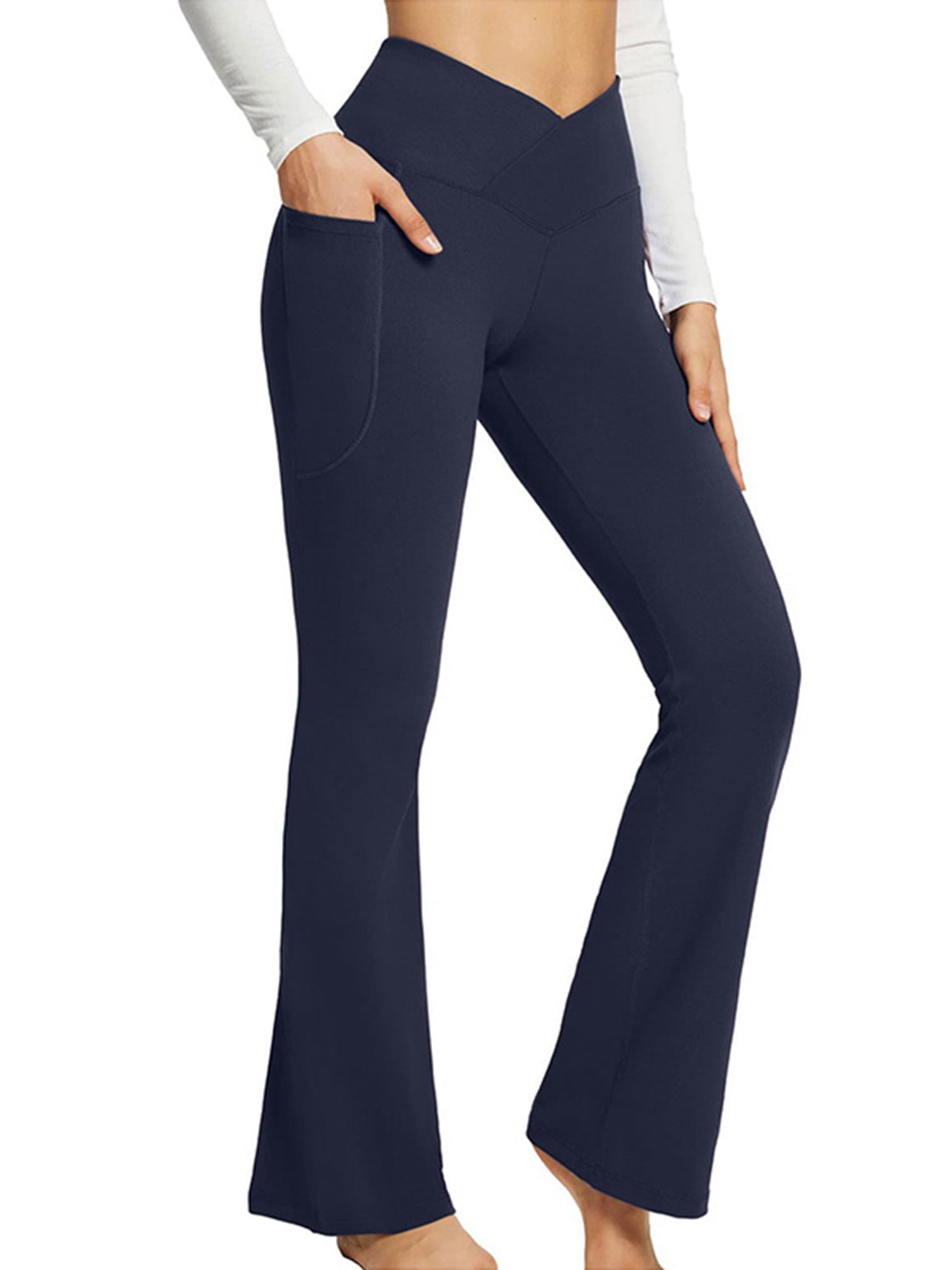 Flare Yoga Pants with Pockets for Women,High Waisted V Crossover Bootcut Yoga  Leggings Stretchy Casual Workout Pants..($17.99) For  USA 🇺🇸  Testers inbox me if you are interested : r/ItemGuide