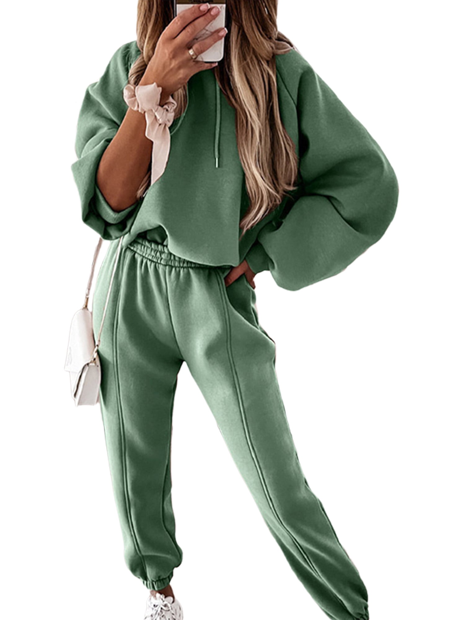 Frontwalk Womens 2 Piece Sweatsuits Tracksuits Sports Outfit Set