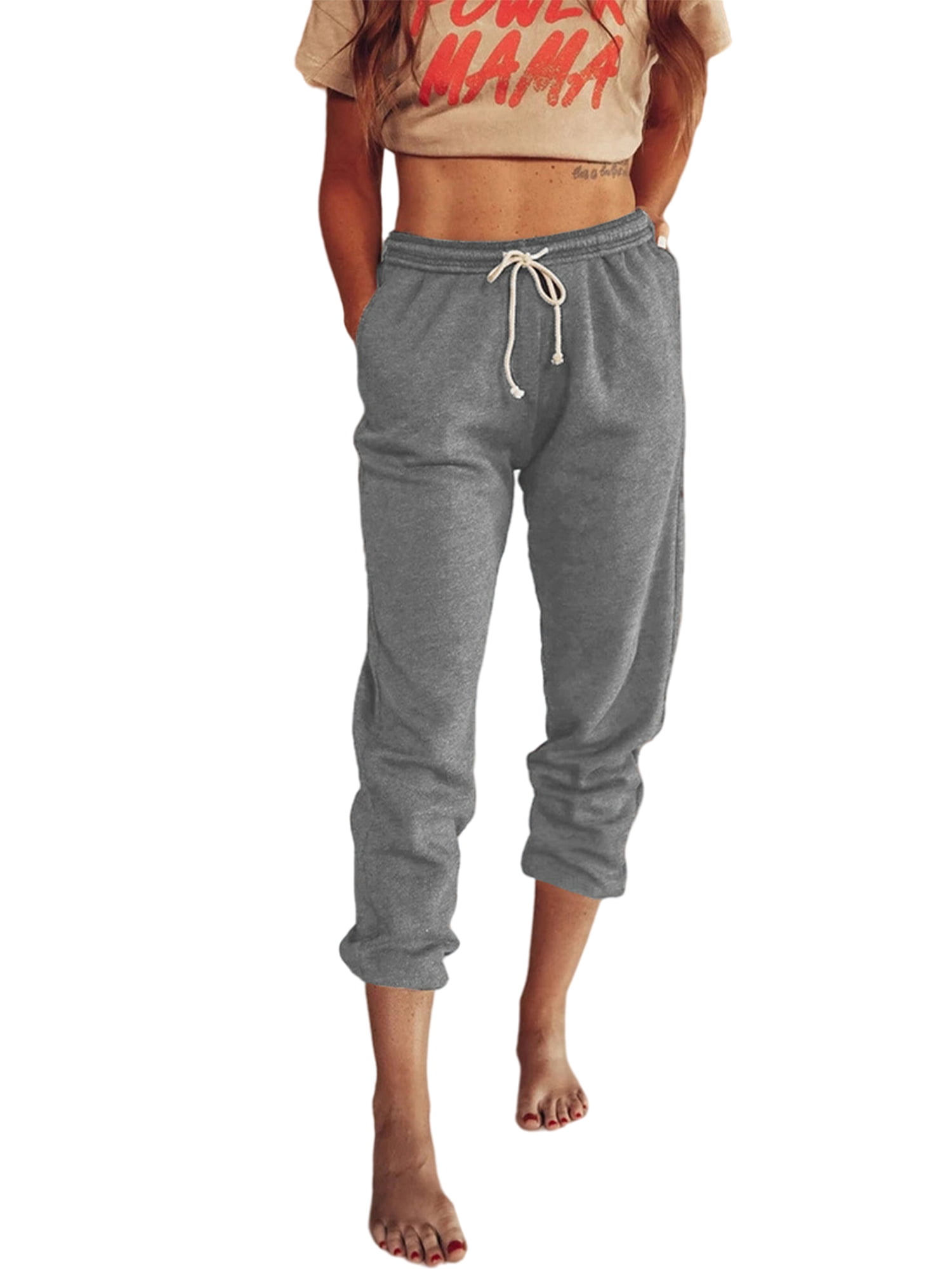Womens stretchy sales joggers
