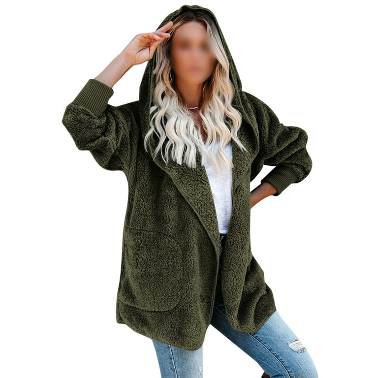 Army green shop sherpa jacket